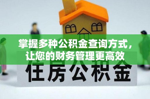 常宁掌握多种公积金查询方式，让您的财务管理更高效