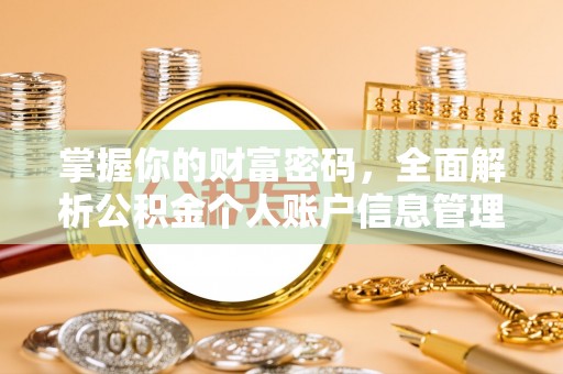 常宁掌握你的财富密码，全面解析公积金个人账户信息管理与优化